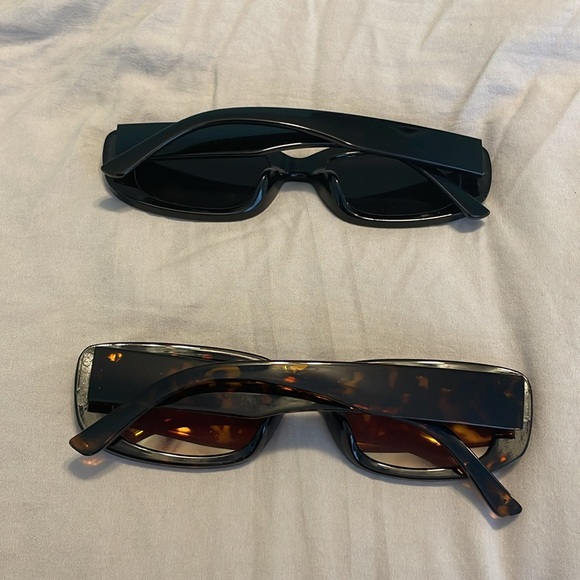 Sunglasses Set of 2 (Black and Tortoise Shell) - Picture 2 of 2